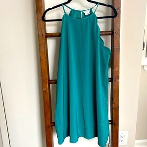 Urban Outfitters - Cooperative - Teal High Neck Scalloped Dress - Size Large